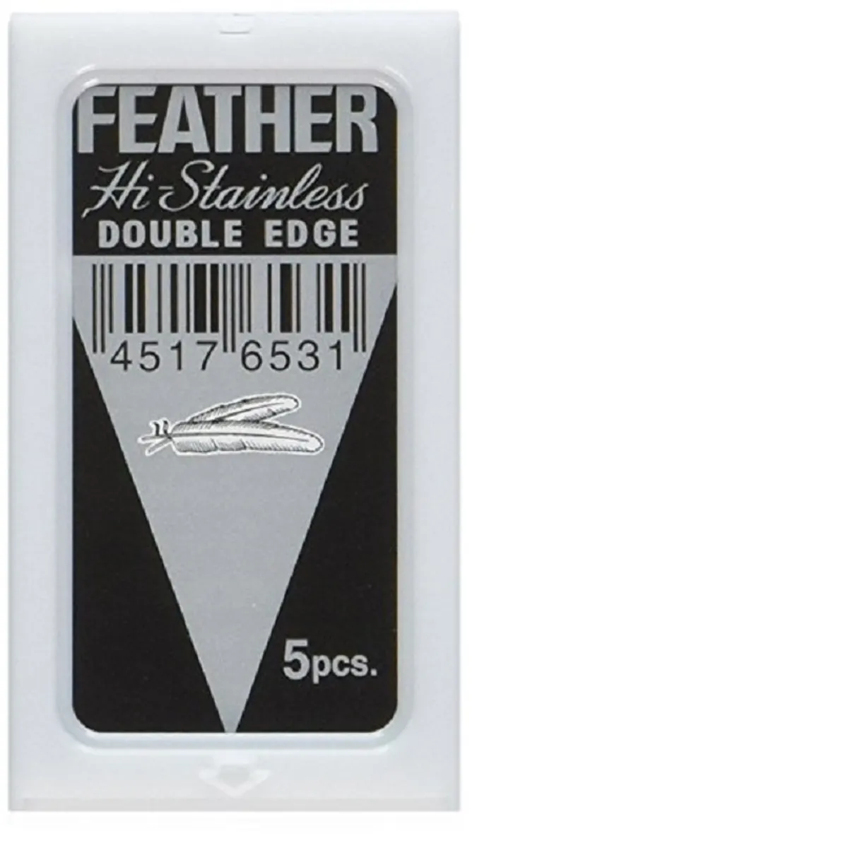 FEATHER - 10 Hojas De Afeitar Doble Filo Feather