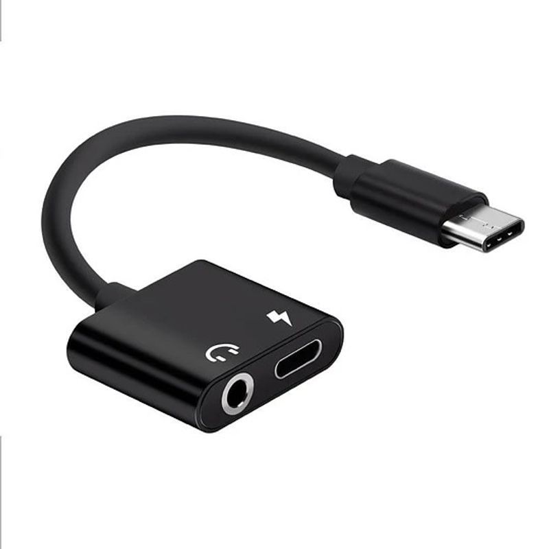 DM - CABLE OTG TIPO C A PLUS 35MM Y CARGA DM.