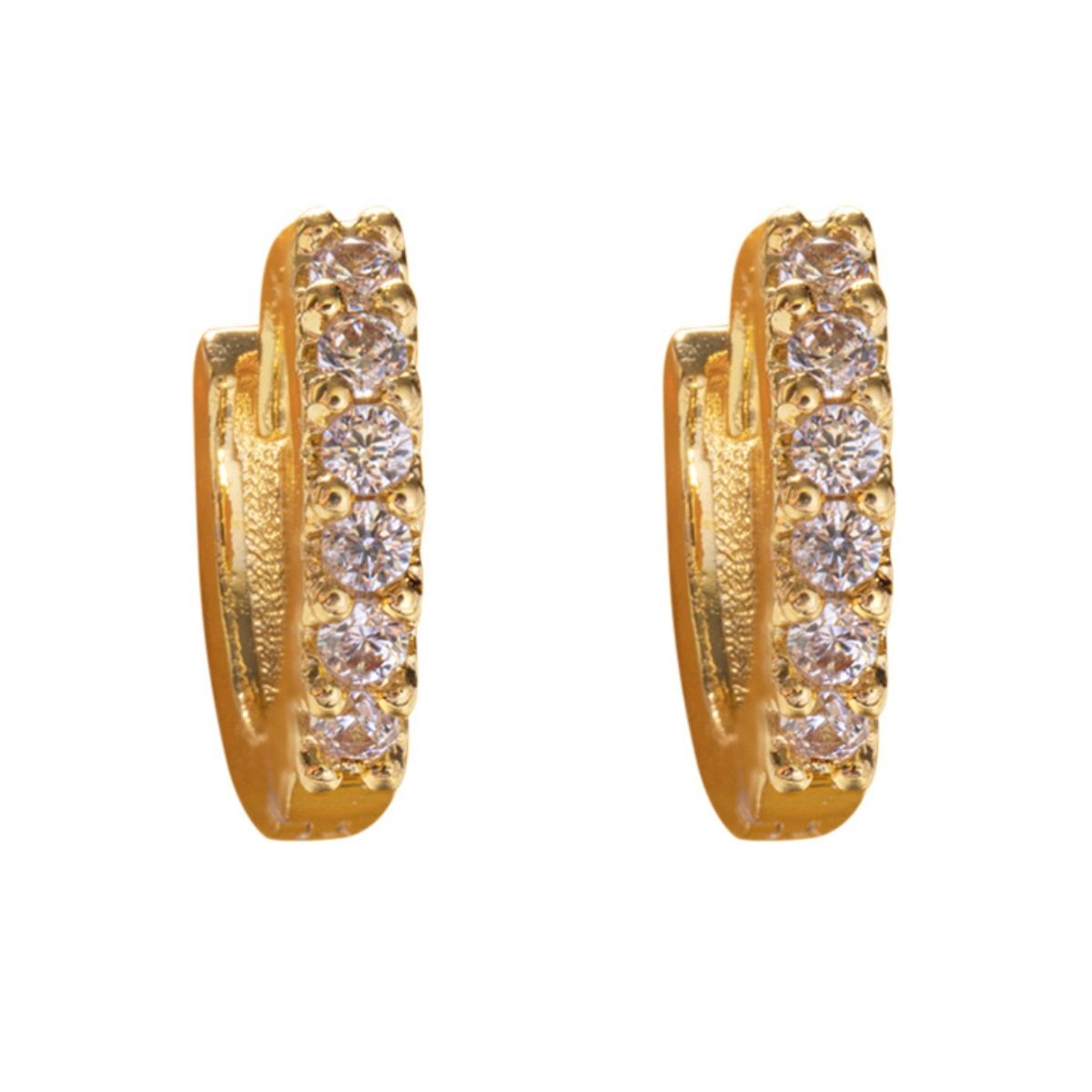 BOAZ JOYAS - Aros Mujer Argollas Polar Doradas Bañadas en Oro Boaz Joyas