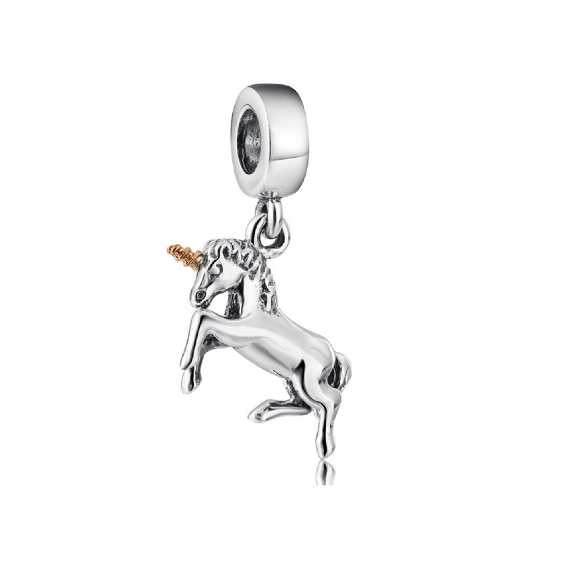 SILVER HEART - Charm Unicornio en Plata Fina 925 SILVER HEART
