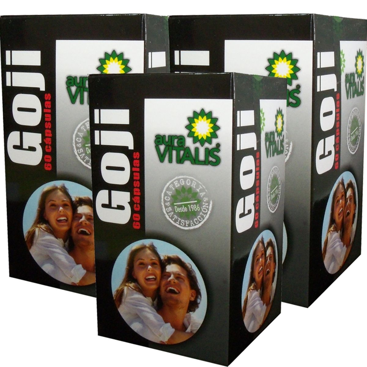 AURA VITALIS - 3 X AURA VITALIS GOJI 287 MG 60 CAPSULAS