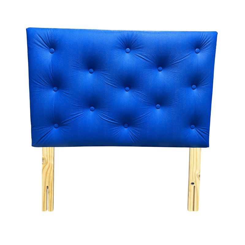 GENERICO - Respaldo 1 1/2 Azul Eléctrico Cuero PU Muebles Rimar.