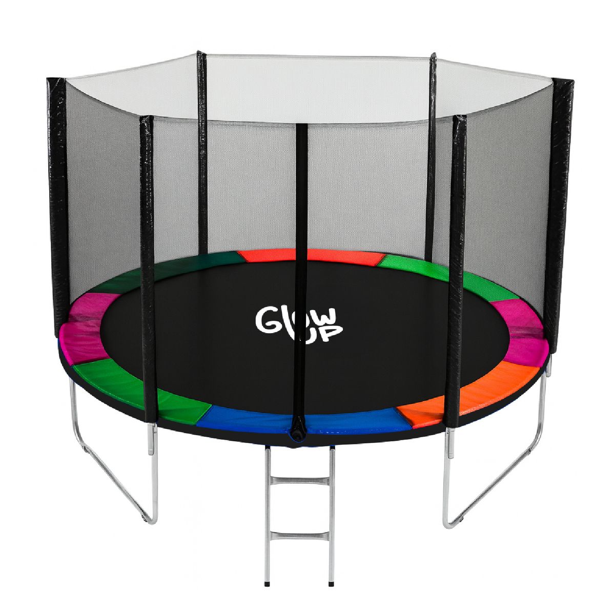 GLOWUP - Cama Elástica 10Ft 3,05 mts Glowup Malla + Escalera