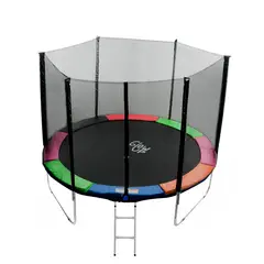 GLOWUP - Cama Elástica 10Ft 3.05 Mt Malla + Escalera