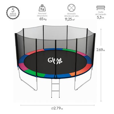 Imagen 2 del producto Cama Elástica 14ft 4,27 mts con Malla seguridad y Escalera