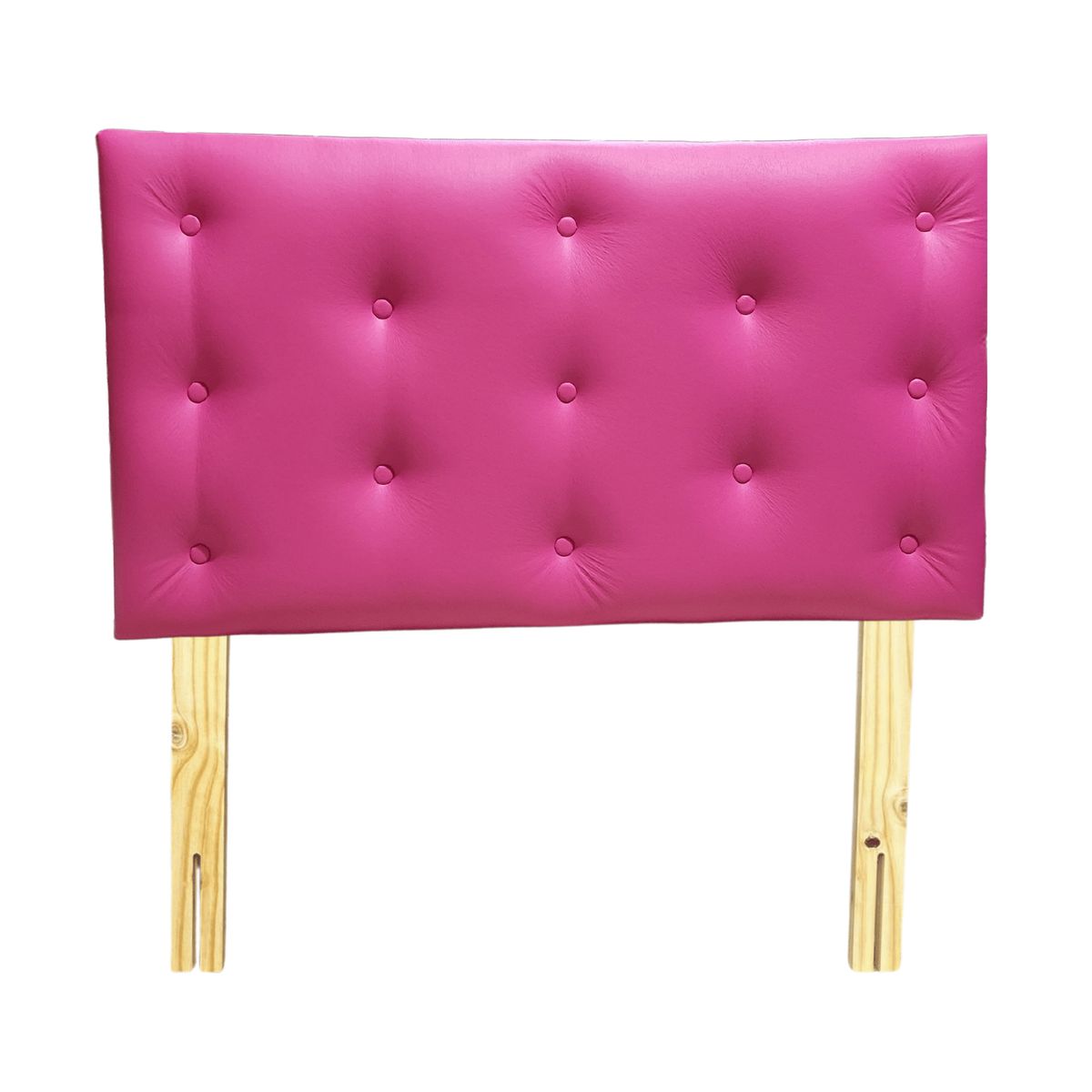 GENERICO - Respaldo 1 1/2 Fucsia Eco Cuero Muebles Rimar