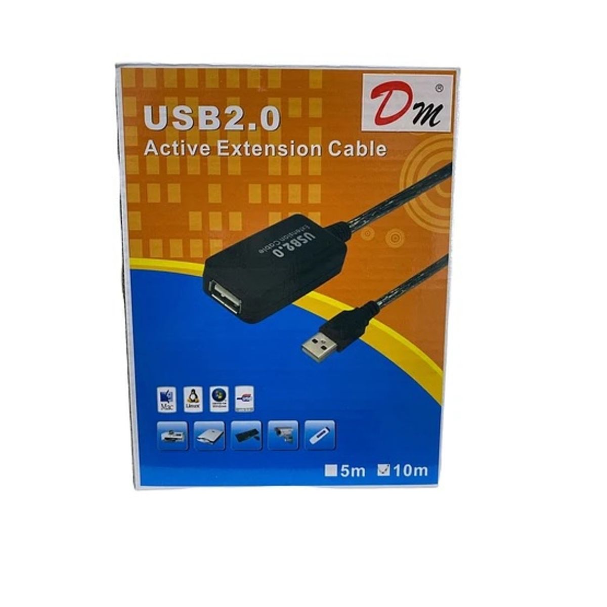 DM - CABLE USB EXTENSION ACTIVO DM 10 MTS COBRE