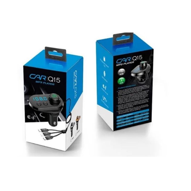 OFERTABKN - Transmisor 5 En 1 Fm Bluetooth Usb Mp3 Auto