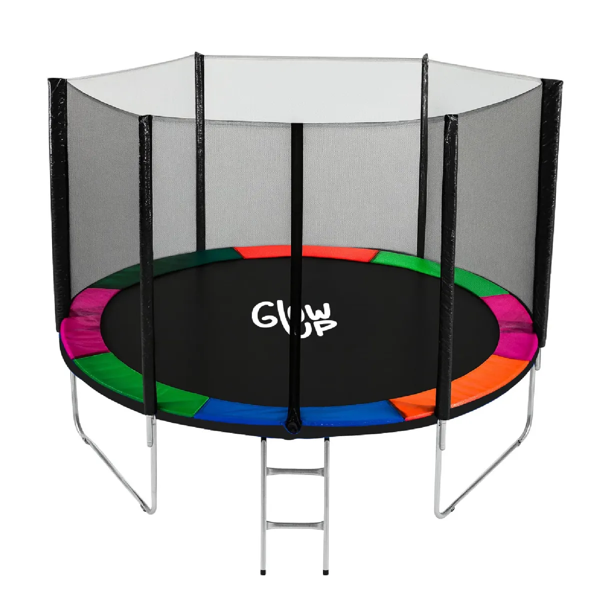 GLOWUP - Cama Elástica 12Ft 3,66 mts Glowup con Malla y Escalera