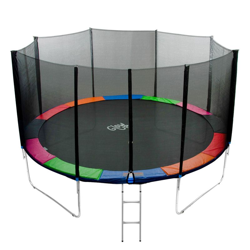 GLOWUP - Cama Elástica 12Ft 366Mt Glowup Malla Escalera