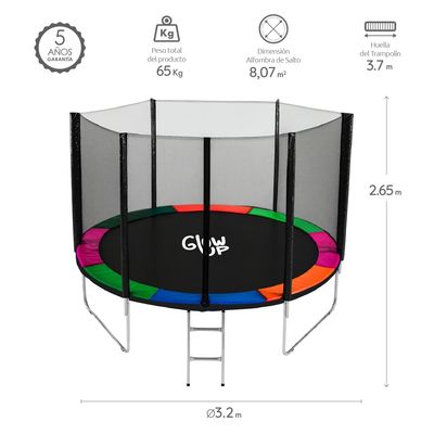 Imagen 2 del producto Cama Elástica 12Ft 3,66 mts con Malla y Escalera