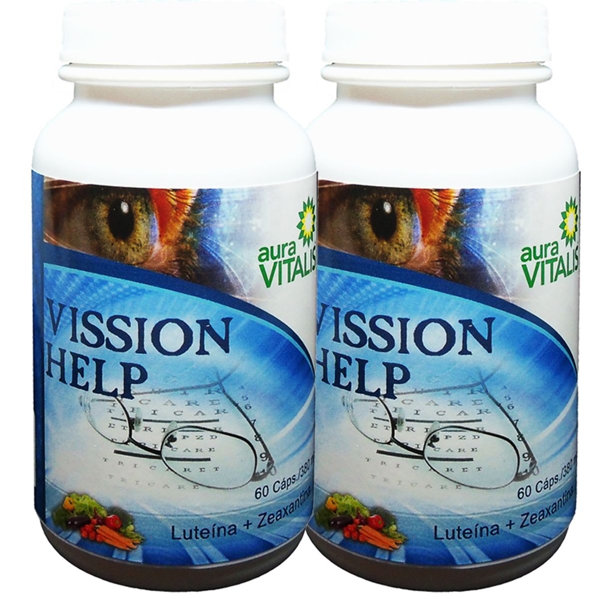 AURA VITALIS - 2 X AURA VITALIS VISSION HELP 380 MG 60 CAPSULAS