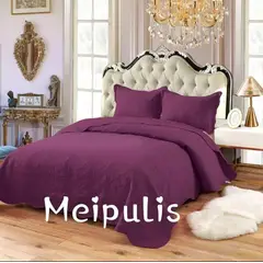 GENERICO - Cobertor Quilts de Verano 2 plazas Morado