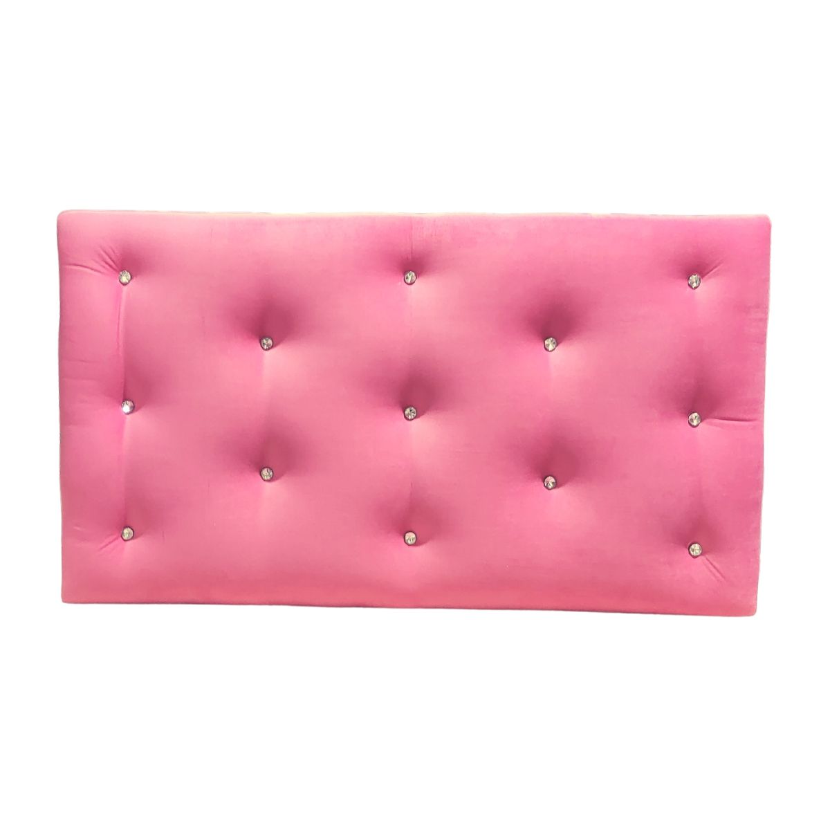 GENERICO - Respaldo 1 1/2 Rosado Claro Felpa Diamante Muebles Rimar