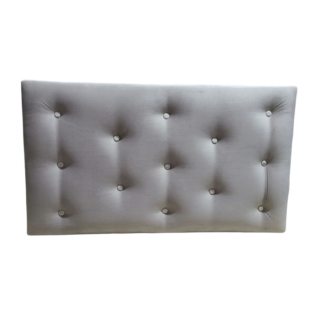 GENERICO - Respaldo 1 1/2 Gris Perla Felpa Muebles Rimar