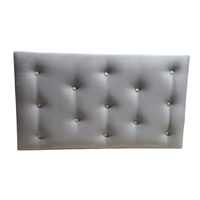 Respaldo 1 1/2 Gris Perla Felpa Muebles Rimar