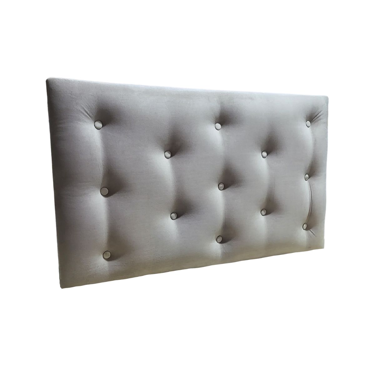 GENERICO - Respaldo 1 1/2 Gris Perla Felpa Muebles Rimar