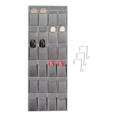 CASATUA - Organizador Zapatos Zapatero Colgante Puerta Closet 24 Pares
