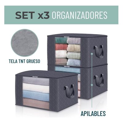 Imagen 2 del producto Bolsas Organizador Ropa Set 3 Unids Almacenamiento