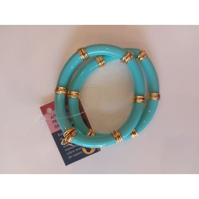 Imagen 2 del producto Conjunto de 2 pulseras resina y metal neon