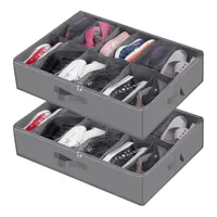 Organizador de Zapatos Almacenamiento Bajo Cama Zapatero x2