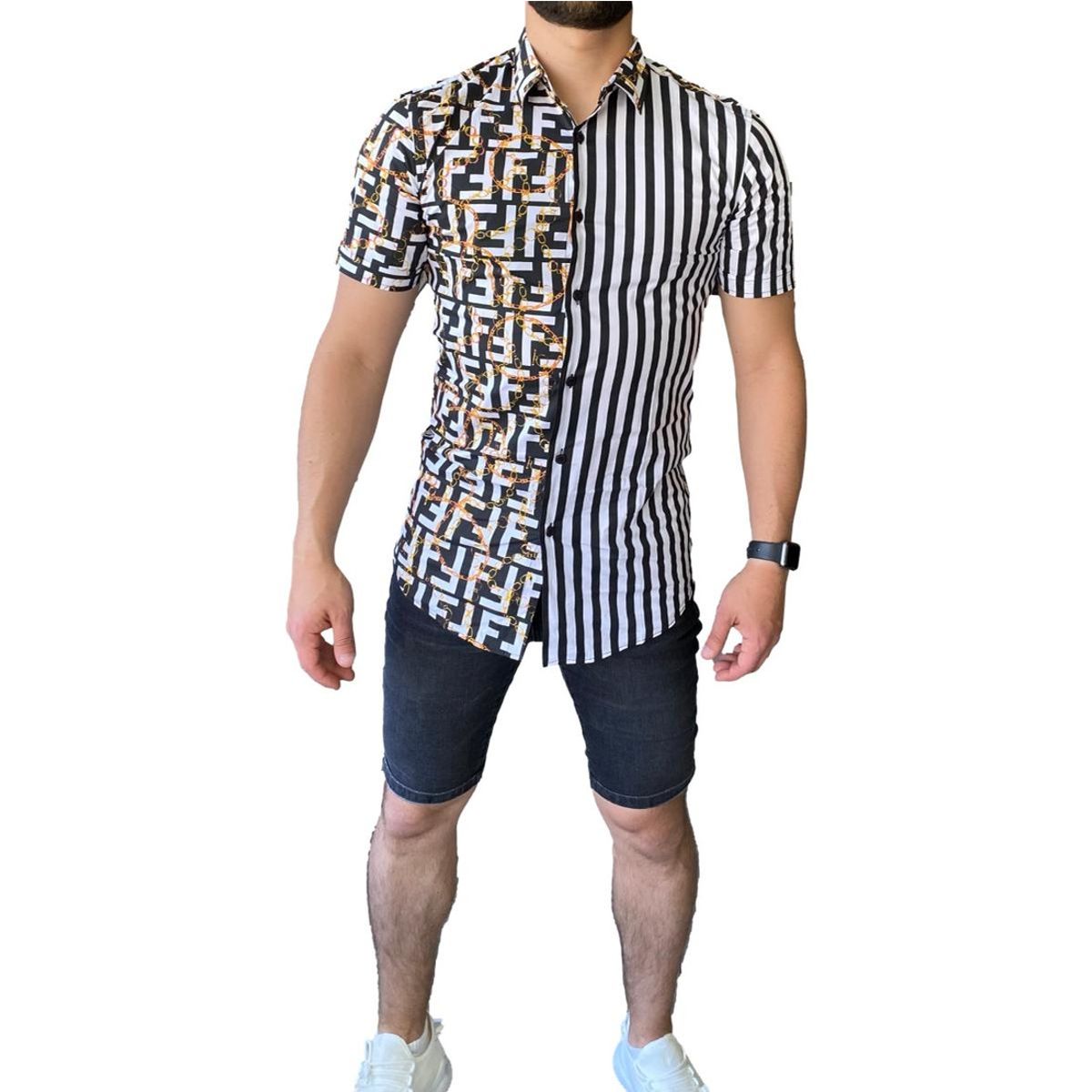 GENERICO - Camisa Elasticada Manga Corta D21610 GENERICO