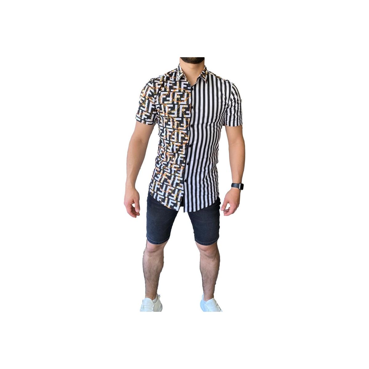 GENERICO - Camisa Elasticada Manga Corta D21610 GENERICO