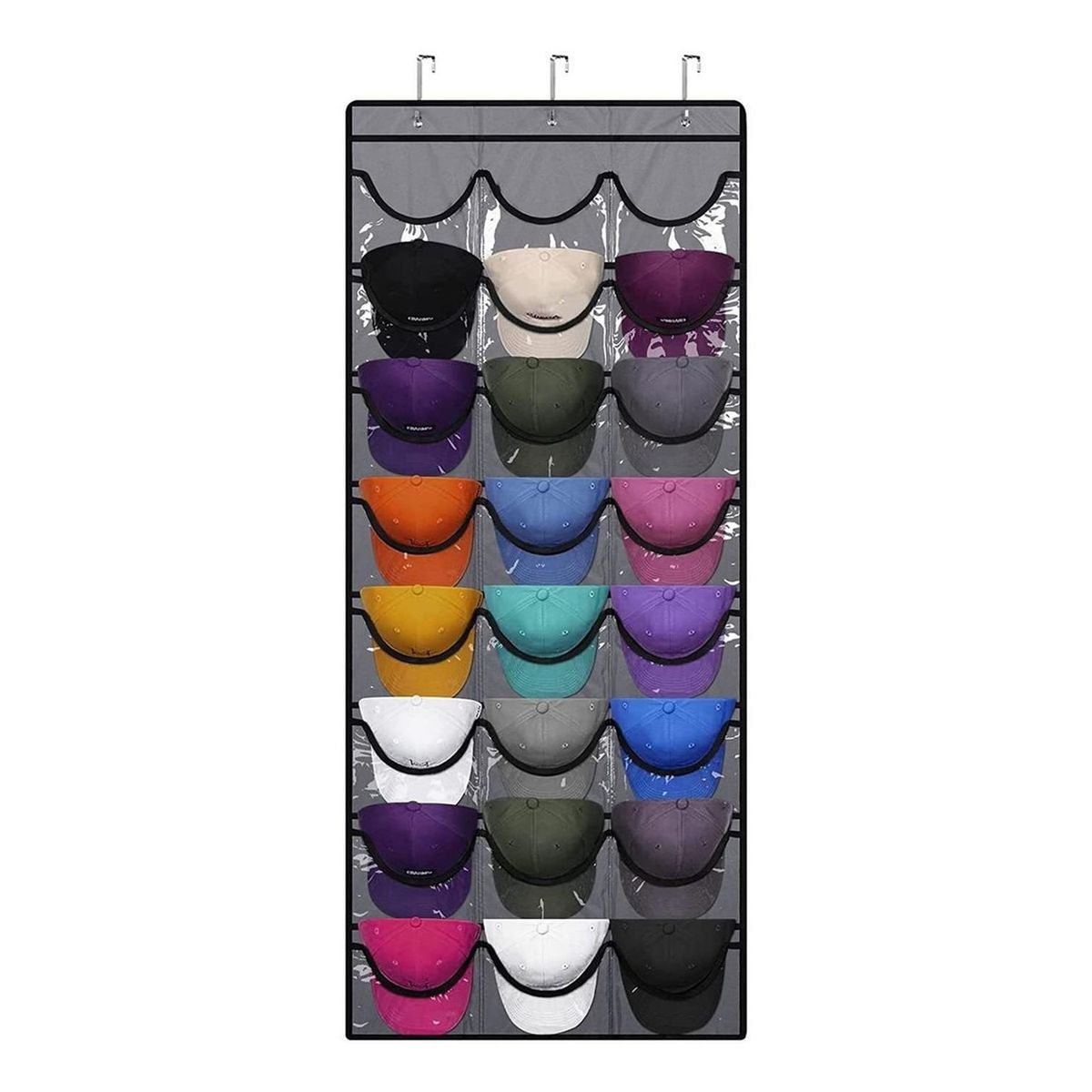 CASATUA - Organizador Gorras Gorros Jockey Detrás De Puerta Casatua