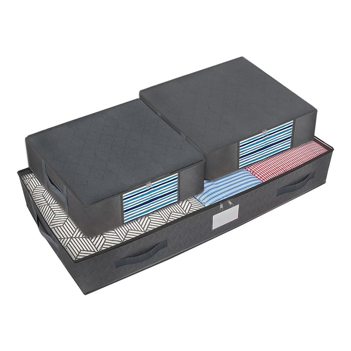 CASATUA - Organizador De Ropa Bajo Cama Casatua Almacenamiento Set X 3