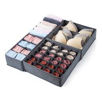 Organizador Ropa Interior Divisor Cajones Set De 4