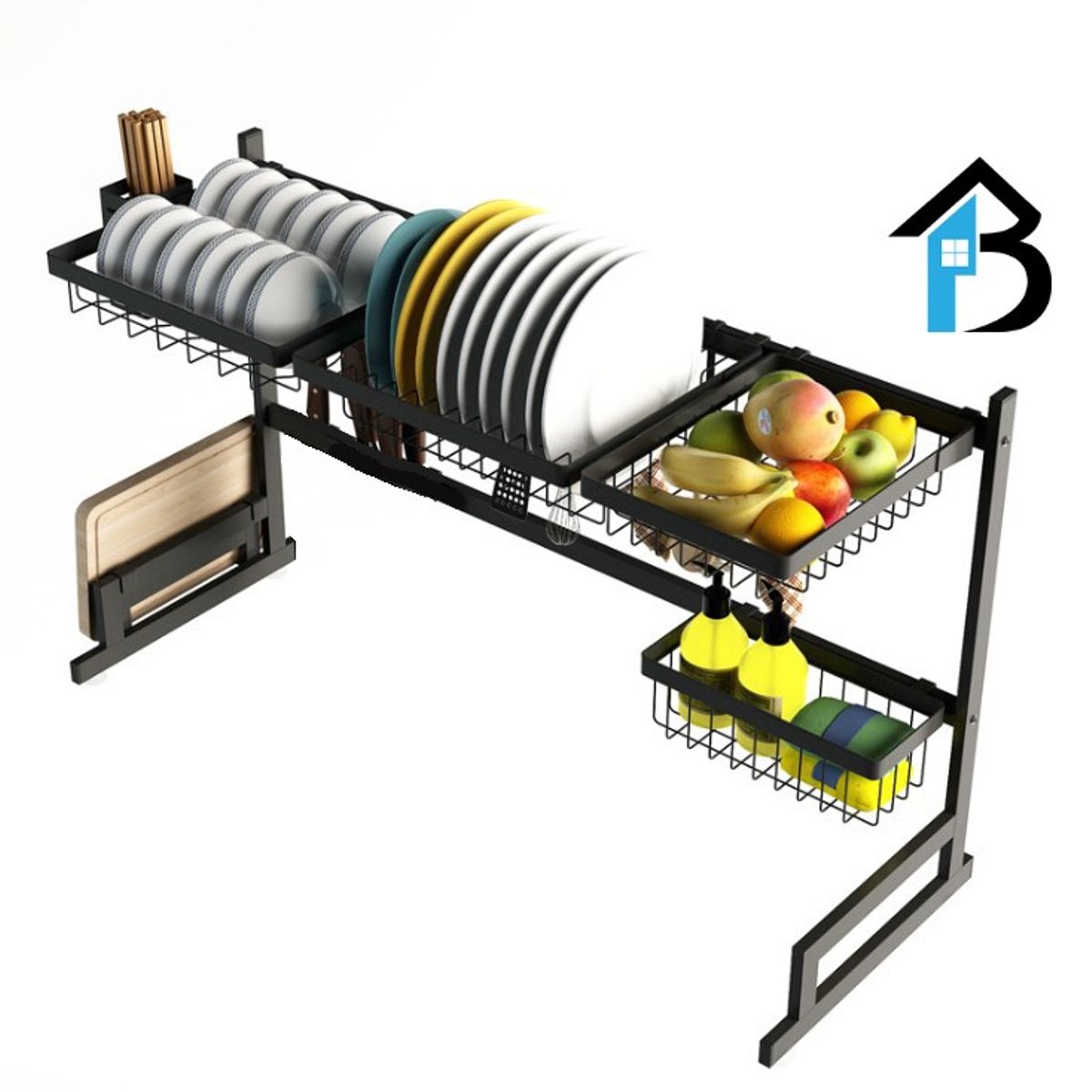 NOVYSTOR - Escurridor De Platos Secado Multiuso Acero Inoxidable 85cm