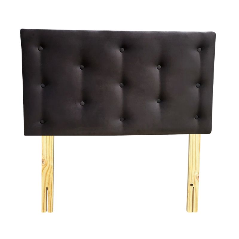 GENERICO - Respaldo 1 1/2 Chocolate Felpa Muebles Rimar