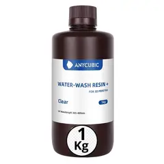 ANYCUBIC - Resina 3D Lavable al Agua Transparente Impresoras 3D 1000g