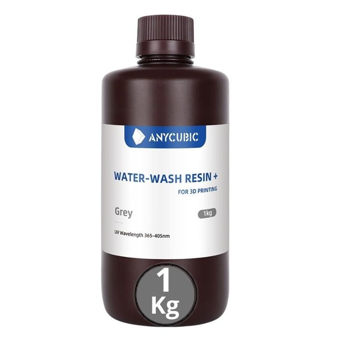 ANYCUBIC - Resina 3D Lavable al Agua Gris para Impresoras 3D 1000g Anycubic