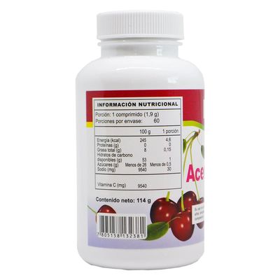 Imagen 2 del producto Acerola 1000 mg x 60 comprimidos