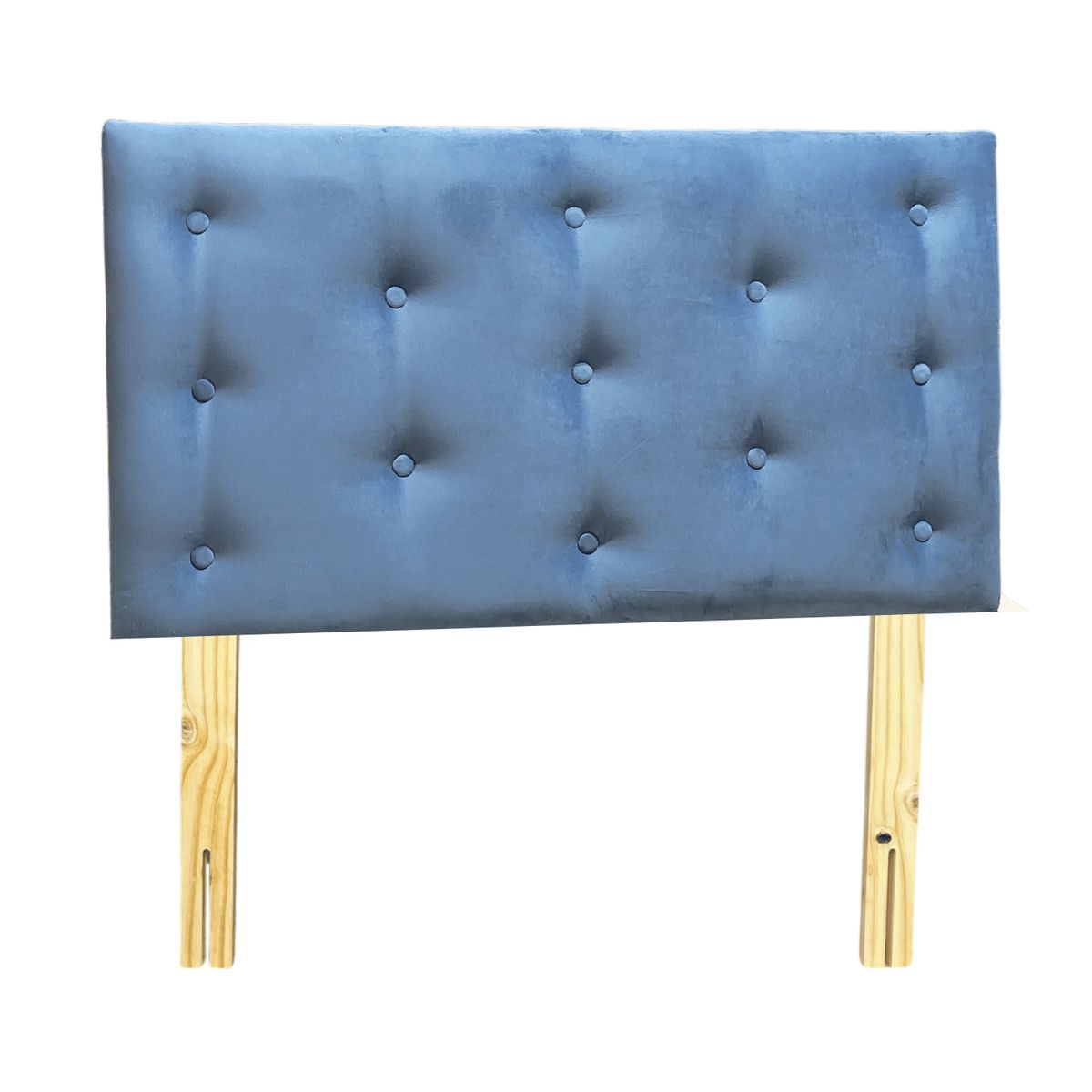 GENERICO - Respaldo 1 1/2 Azul Petroleo Felpa Muebles Rimar