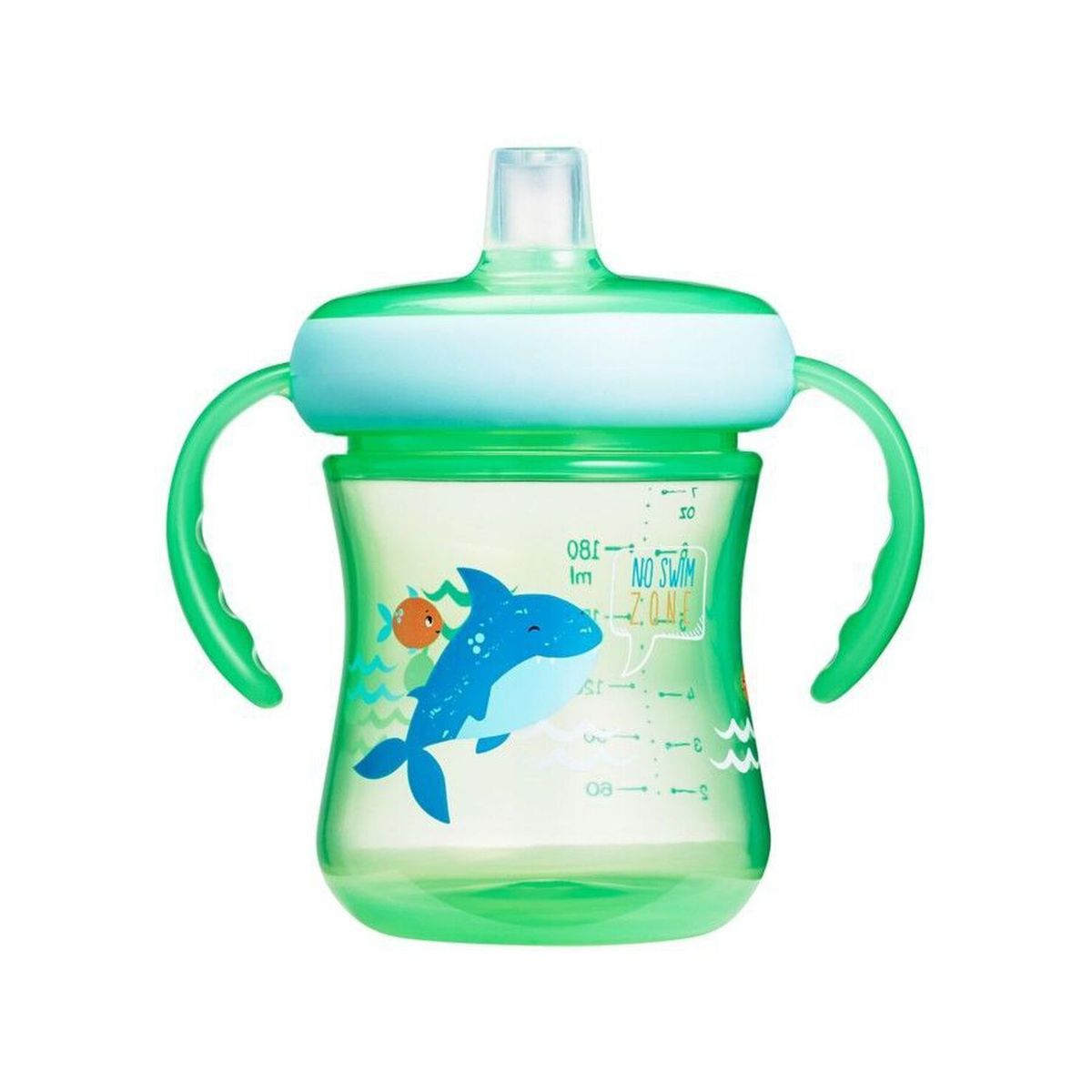 THE FIRST YEARS - VASOS ANTIDERRAME CHUPETE SILICONA 207ML CON ASAS