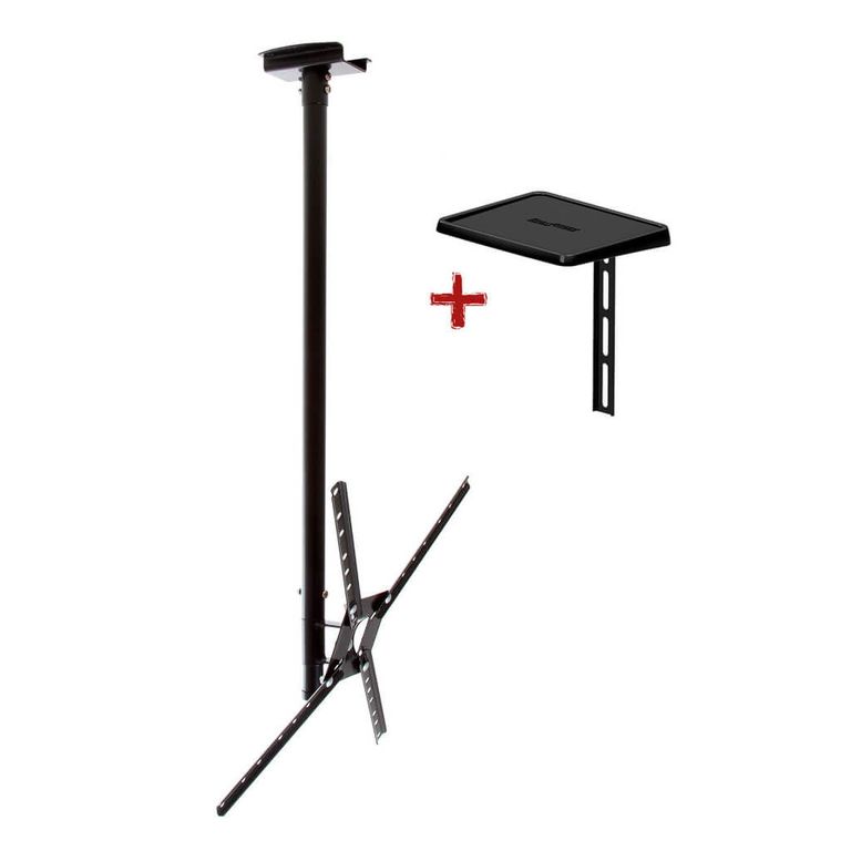 BRASFORMA Soporte para TV de Techo Inclinable 10" a 60" + Soporte deco 40kg SBRP150
