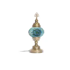 TURKUAZ - Lámpara turca de mesa S hajima turquesa