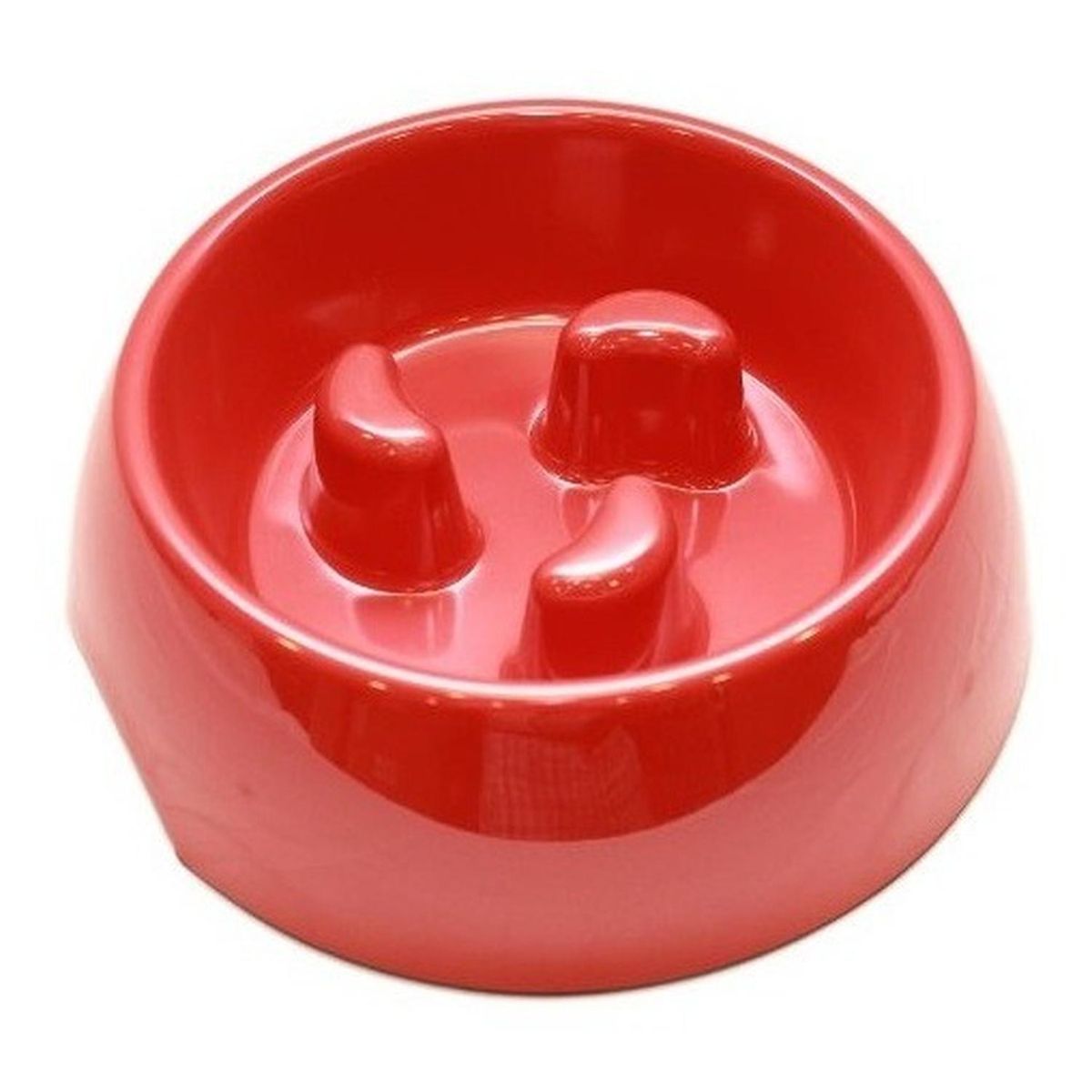 MASCAN - Plato Melamina Anti-ahogo Talla Xl Rojo Perro Mascan