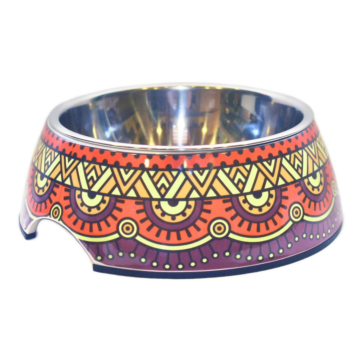 MASCAN - Plato Melamina Motivo Redondo Para Perro S Mascan