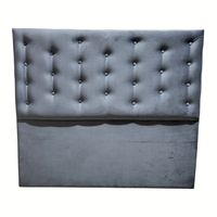 Respaldo 2 Plazas Gris Oscuro Felpa Botone a piso Muebles Rimar