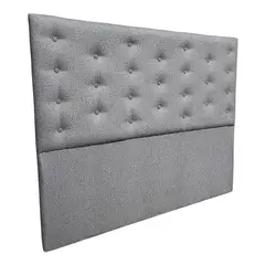 GENERICO - Respaldo 2 Plazas Gris Jaspiado Claro Botone a piso Muebles Rimar