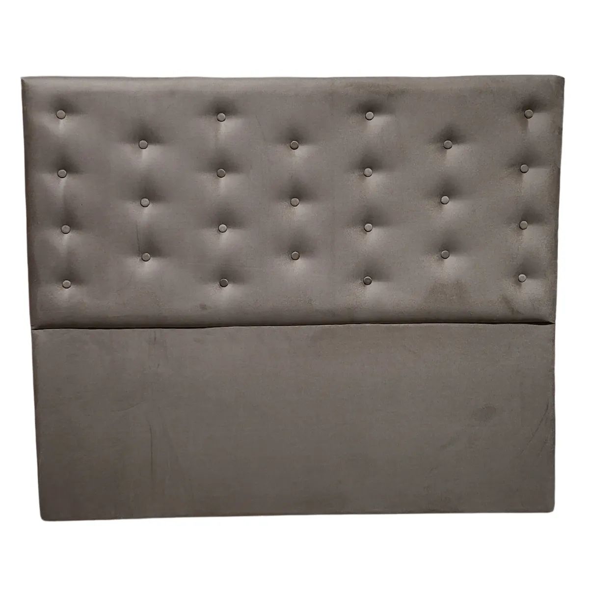 GENERICO - Respaldo 2 Plazas Chocolate Felpa Botone a piso Muebles Rimar