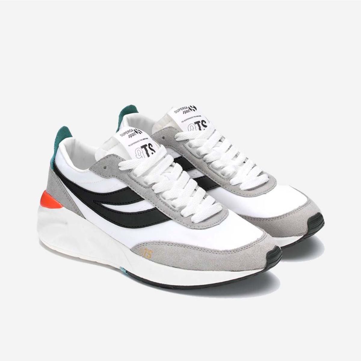 SUPERGA - Zapatilla 4089 Training 9TS White Turquoise Black