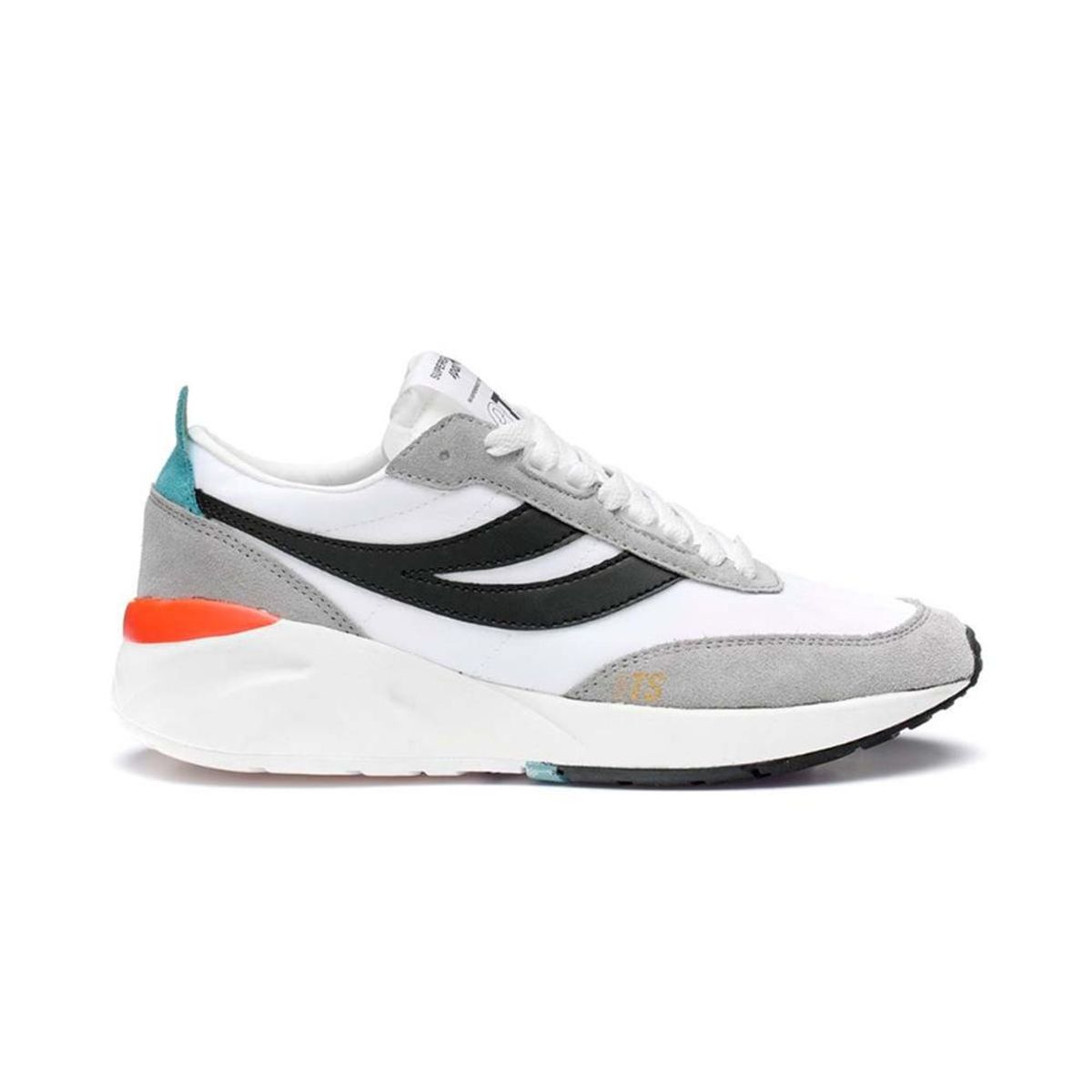 SUPERGA - Zapatilla 4089 Training 9TS White Turquoise Black - Blanco