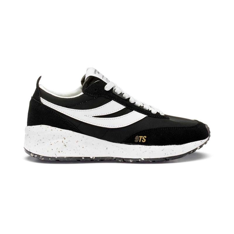 SUPERGA - Zapatilla 4089 Training 9TS Vegan Black White - Negro