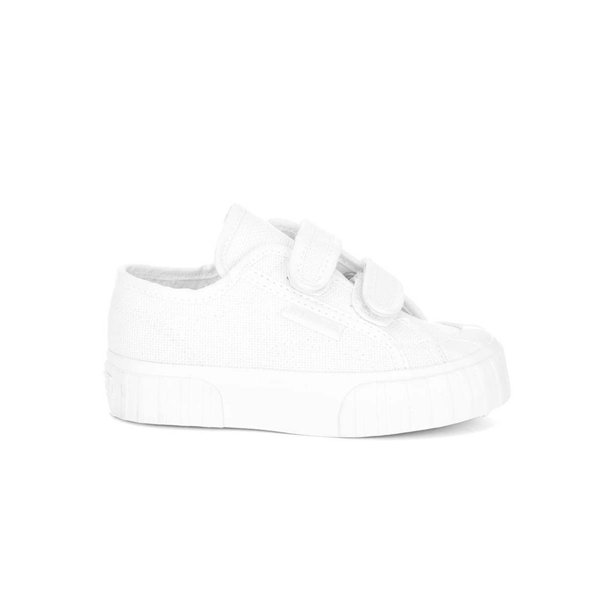 SUPERGA - Zapatilla 2630 Kids Stripe Total White Straps