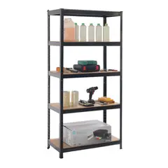 METALBREIN - Repisa Estante Metálico 150x70x30cm - Negro -