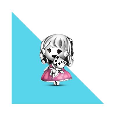 Imagen 2 del producto Charm Niña y Gato en Plata Fina 925